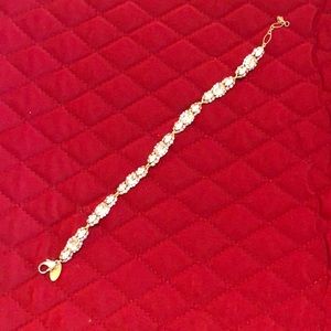 Haute Bride gold and crystal bracelet